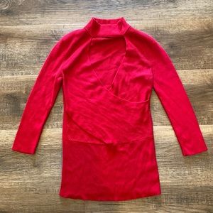 Express Chocker Ribbed Sweater